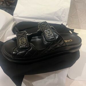 🖤 CHANEL backless dad sandals - size 39 🖤